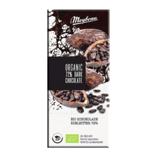 ميبونا شوكولاته داكنة 72% عضوية 100 جرام