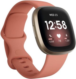 ساعة فيتبيت، موديل فيرسا 3 ( 3 Fitbit Versa) مشمشي