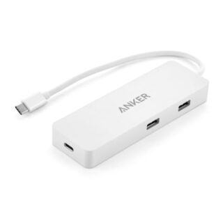 موزّع USB-C ممتاز مزوّد بخاصية الإيثرنت وتوزيع الطاقة فضي