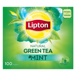 ليبتون أكياس شاي النعناع الأخضر 100 كيس