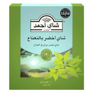 شاي احمد – شاي أخضر بالنعناع  فاخر – 100 كيس شاي