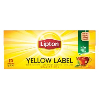 ليبتون أكياس شاي العلامة الصفراء 25 كيس