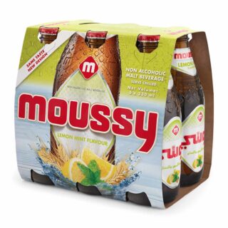 موسي شراب شعير خالي من الكحول، بنكهة الليمون والنعاع 330 مل × 6 عبوات زجاجية