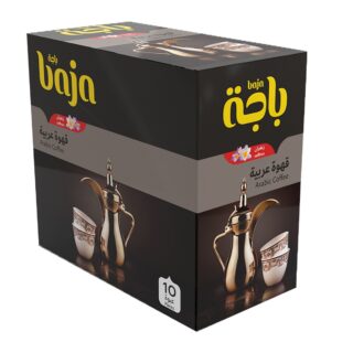 باجة قهوة عربية سريعة التحضير بالزعفران 30 جرام × 10 قطع