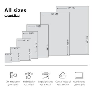 مودكلاس لوحة جدارية كانفس بتصميم تجريدي