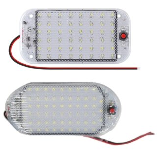 LED الداخلية ضوء 10 واط 48 LED العالمي مشرق الداخلية ضوء مع ON/OFF التبديل ل 12 فولت-85 فولت سيارة شاحنة قبة مصباح السقف D0UC