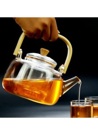 ميبرو ابريق زجاجي لتحضير الشاي و الاعشاب سعة 1000 مل