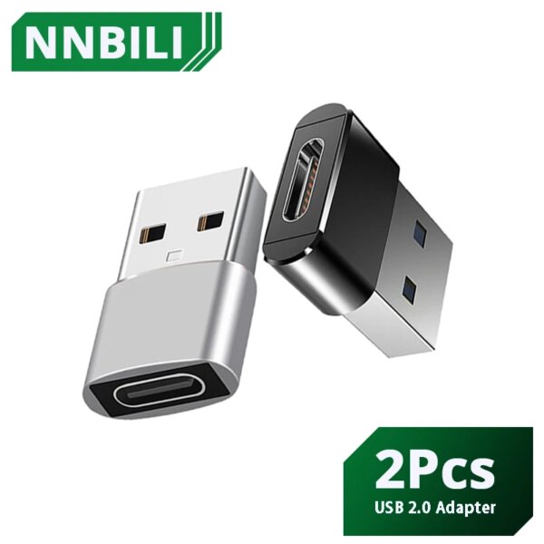 2 قطعة USB إلى نوع C وتغ محول USB USB-C ذكر إلى مايكرو USB نوع-c أنثى محول ل ماك بوك سامسونج S20 USBC OTG موصل