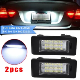 2 قطعة 24LED لوحة ترخيص رقم ضوء لسيارات BMW E90 M3 E92 E70 E39 F30 E60 E61 E93 منتجات السيارات أضواء لوحة ترخيص