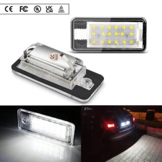 2 قطعة لأودي LED عدد لوحة ضوء A3 A4 S4 RS4 B6 B7 A6 RS6 C6 S5 Q7 A8 S8 أفانت Canbus خطأ لوحة ترخيص مجانية مصباح