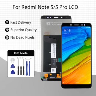 شاشة LCD تعمل باللمس محول الأرقام الجمعية ، عرض ل شاومي Redmi نوت 5 برو ، LCD مع الإطار ، محول الأرقام ، MEI7S ، MEI7 ، 5.99 في