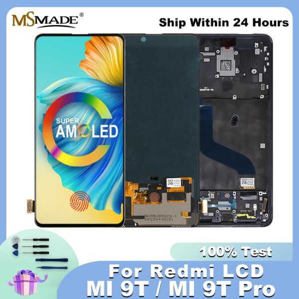 Amoled lcd شاشة تعمل باللمس 6.39 بوصة ل شاومي mi 9t برو ، شاومي redmi k20 برو