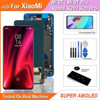 LCD تعمل باللمس محول الأرقام الجمعية ، سوبر AMOLED عرض ل شاومي Redmi K20 و K20 برو ، شاومي Mi 9T و 9T برو ، 6.39 في