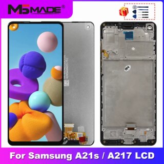 شاشة LCD تعمل باللمس محول الأرقام لسامسونج غالاكسي ، الأصلي ، 6.5 “، A21S ، A217F ، A217 ، A217