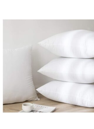 Sleep night 4-Piece Solid Pattern Decorative Pillow 45x45cm 2 Piece Pack of 4
