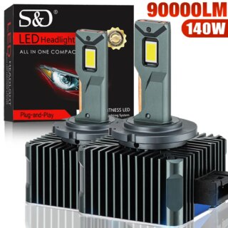 90000LM D3S LED D1S D2S D4S D5S D8S Led 140W المصابيح الأمامية HID D1R D2R D3R D4R D5R D8R لمبة في Canbus سيارة ضوء السيارات 6000K 12V 24V