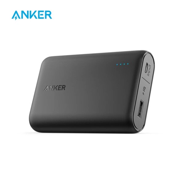 بنك طاقة Anker PowerCore 10000 بسعة 10000 مللي أمبير في الساعة بطارية فائقة المدمجة شاحن محمول باور بانك بطارية خارجية