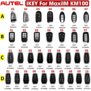 مفتاح ذكي يونيفرسال من Autel طراز IKEY ، مستخدم مع مبرمج مفاتيح KM100 IM508 ، بي إم دبليو ، هيونداي ، نيسان ، كريسرز ، فورد ، أحدث سلسلة