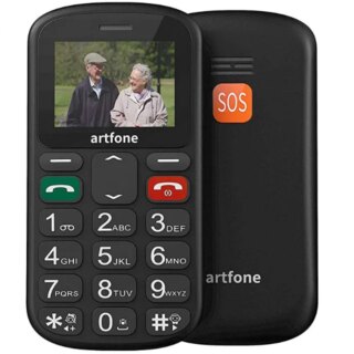 شريط كبار الهاتف المحمول Artfone CS181 GSM 2G صوت كبير زر كبير الهاتف المحمول لكبار السن مفتاح واحد SOS المزدوج سيم الشعلة لا الروسية