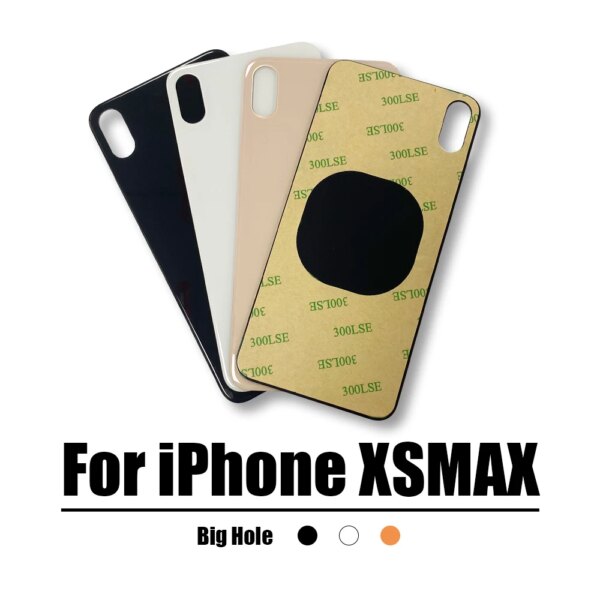 استبدال الزجاج الخلفي حفرة كبيرة آيفون ، XsMax الغطاء الخلفي ، شريط لاصق مزدوج الجانب