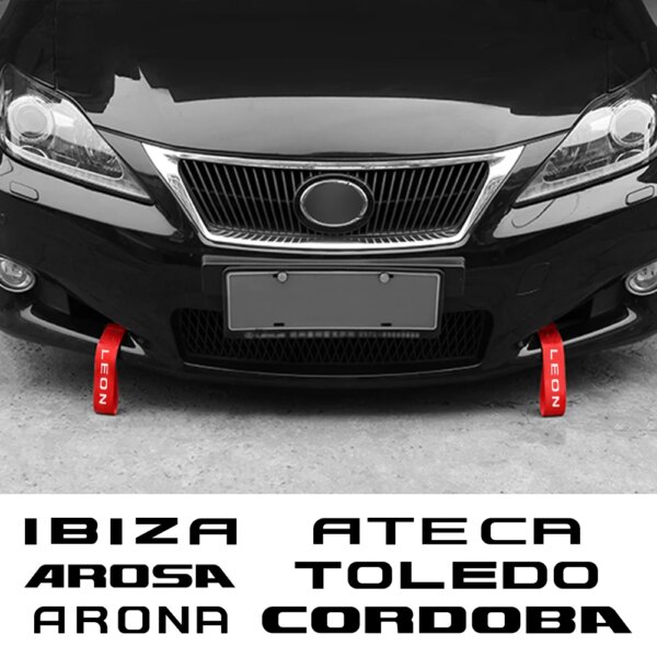 زينة السيارات حبل مقطورة اكسسوارات السيارات ل سيات ليون إيبيزا Ateca أرونا قرطبة توليدو Altea Alhambra Arosa Exeo Mii Tarraco