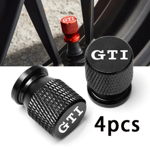 سيارة عجلة الاطارات صمام قبعات الإطارات الجذعية يغطي الهواء الغبار مقاوم للماء ل GTI Volkswagen VW بولو جولف R400 TCR MK2 MK4 MK5 MK6 MK7