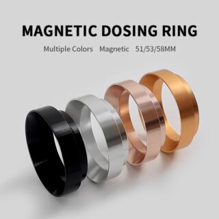 القهوة الجرعات الدائري المغناطيسي 51 مللي متر 53 مللي متر 58 مللي متر ل Delonghi بريفيل Portafilter إسبرسو اكسسوارات باريستا قمع أداة القهوة