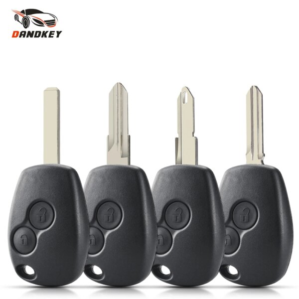 Dandkey 2BTN مفتاح بعيد قذيفة ل سيارة رينو داستر مودوس كليو 3 Twingo داسيا لوجان سانديرو كانغو ل نيسان إنذار سيارة مفتاح