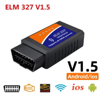 ماسح ضوئي ELM327 V1.5 OBD2 PIC18F25K80 BT/Wifi ELM ، أداة تشخيصية لأندرويد/IOS PK Vgate Icar2 قارئ رموز Icar2