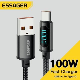 Essager USB نوع C هونور شاوميو إس بي شاوميو إس بي سوبر تشارج 66 واط/واط شحن سريع شاحن USB C سلك