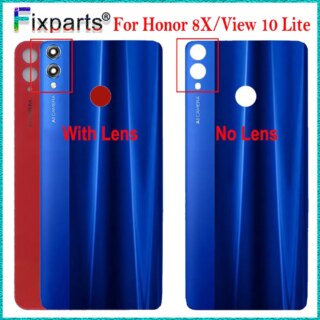 ل Honor 8X الغطاء الخلفي الإسكان الخلفي حافظة الباب 6.5 “ل Honor 8x غطاء البطارية استبدال أجزاء هواوي فيو 10 لايت الغطاء الخلفي