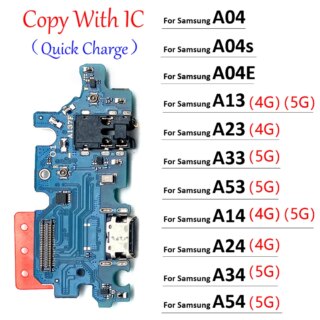 منفذ شحن USB مايكرو حوض موصل المجلس ، الكابلات المرنة ، سامسونج غالاكسي A13 ، A13s ، A14 ، A24 ، A54 ، A23 ، A34 ، A42 ، 4G ، 5G ، A04 ، A04s ، A04E