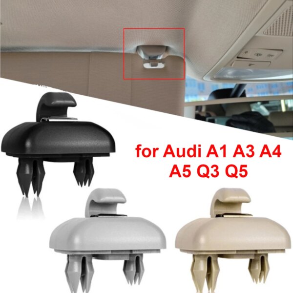 الداخلية الشمس قناع هوك كليب المفاجئة 8E0857562A 8U0857562 لأودي A1 A3 A4 A5 Q3 Q5 A7 S4 S5 رمادي أسود بيج