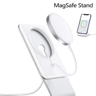 KUXIU حامل ل MagSafe شاحن ، الألومنيوم MagSafe سطح المكتب حامل حامل قفص الاتهام ، متوافق مع MagSafe شاحن آيفون 14/13/12