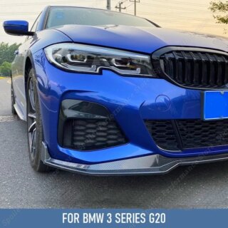 M Pack MP نمط المصد الأمامي الفاصل الشفة المفسد الناشر الحرس طقم الجسم غطاء لسيارات BMW 3 Series G20 320i 330i ضبط 2019-2022