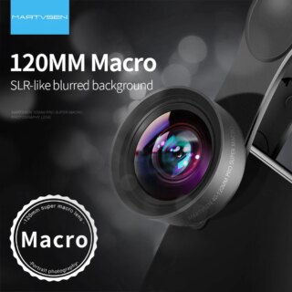 MARTVSEN 120 مللي متر ماكرو عدسة ، المهنية 5K HD 10x سوبر ماكرو العالمي كليب كاميرا صور عدسة آيفون سامسونج Andriod