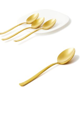 إيست من نون طقم أدوات مائدة مصنوعة من الستانلس ستيل مكون من 6 قطع – ملاعق مائدة كبيرة – لون ذهبي سبيد ذهبي سبايد 6 Pc Table Spoon