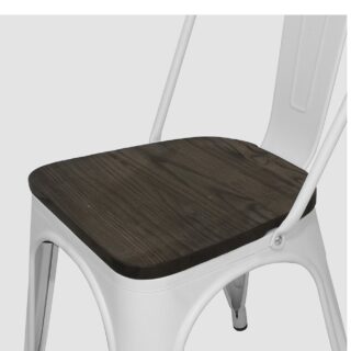 سويتش Dining Chair In White Wooden Chair Size 45 X 52 X 85, box size 47 X 46 X 45cm White 45*52*85cm