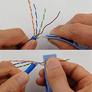 شبكة كابل أونتويست أداة أسلاك زوج فاصل أدوات سلك مستقيم ل CAT5/CAT5E/CAT6/CAT7 3 قطعة