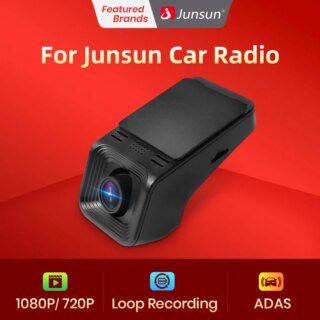 مشغل وسائط متعددة من Junsun يعمل بنظام أندرويد فقط مع ملحقات سيارة ADAS Dvr FHD 1080P أو 720P