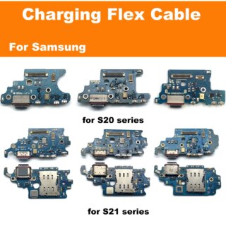 الأصلي شحن ميناء المجلس فليكس لسامسونج غالاكسي S20 S21 زائد الترا G981B G986B G991B نوع-C موصل قفص الاتهام شاحن كابل