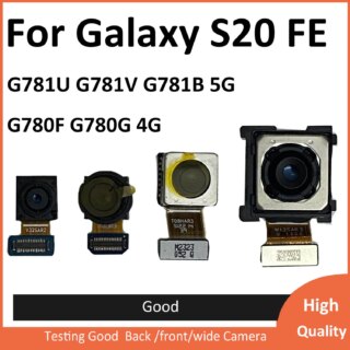 كاميرا أمامية خلفية أصلية لهاتف سامسونج جالاكسي S20 FE 4G 5G G780G G781B G780F G781U G780 وحدة الكاميرا الأمامية الخلفية للخلف