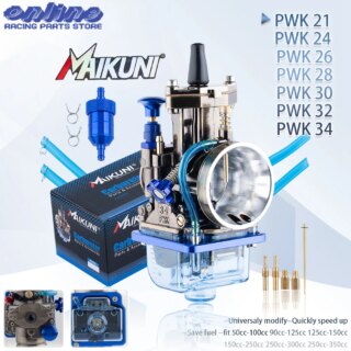 PWK 21 24 26 28 30 32 34 مللي متر دراجة نارية المكربن ل Mikuni Maikuni OKO YZ85 قوة جيت الأزرق غطاء شفاف السلطانية العالمي