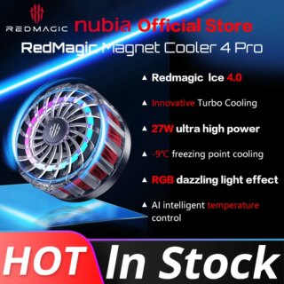 RedMagic برودة 4 برو الجليد FunCooler 27 واط Redmagic الجليد 4.0 40*40 مللي متر لوحة التبريد ل Redmagic 8 برو Oneplus 11 Rog 7