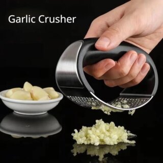 Stainless Steel Garlic Press Manual Garlic Masher Tool Chopping Garlic Tool Vegetable Garlic Crusher Kitchen Accessories Gadget