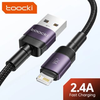 Toocki البرق USB كابل آيفون 14 13 12 برو ماكس X XS XR 8 7 Plus باد شحن سريع شاحن كابل ل آيفون بيانات الحبل