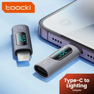 Toocki-USB 2.0 OTG محول PD 20 واط ، نوع C إلى عرض البرق ، OTG موصل آيفون 15 ، 14 ، 13 ، 12 ، ماك بوك ، الشحن السريع