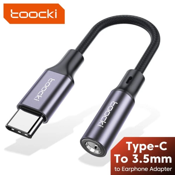 توكي يو إس بي من نوع C جاك محول سماعة أذن USB C إلى سماعة رأس شياومي من نوع AUX Audio P30 Mi 10 9 Es