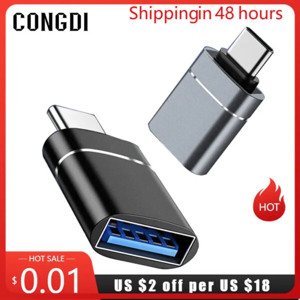 نوع C إلى USB 3.0 OTG محول USB C ذكر إلى USB أنثى محول ل ماك بوك اير برو سامسونج S21 شاومي هواوي C ماوس OTG التوصيل