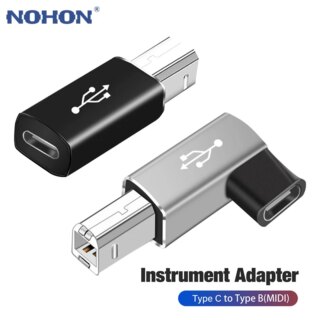 USB نوع C أنثى إلى USB B ذكر محول ل الماسح الضوئي طابعة محول USB C نقل البيانات محول ل MIDI تحكم لوحة المفاتيح